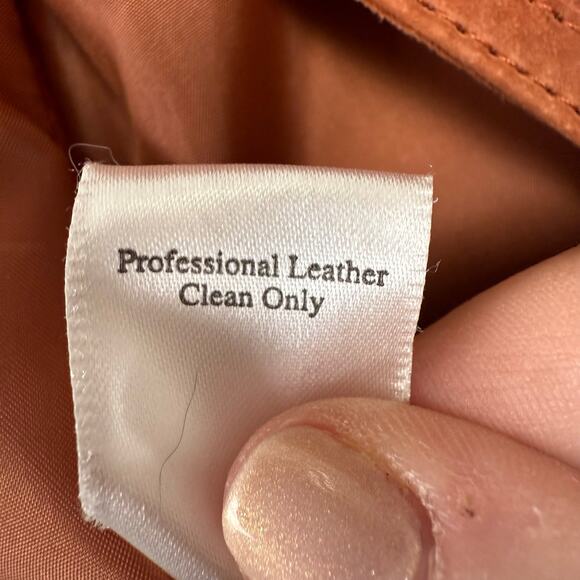 Coldwater Creek Women Suede Leather Jacket Size LP Snap Front Boho Western Indie - Picture 7 of 8